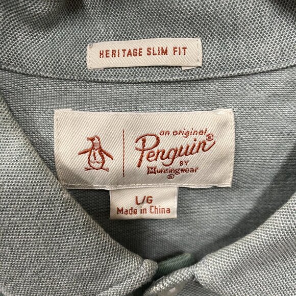 Penguin Heritage Slim-Fit Polo Shirt Size LG - Picture 3 of 5